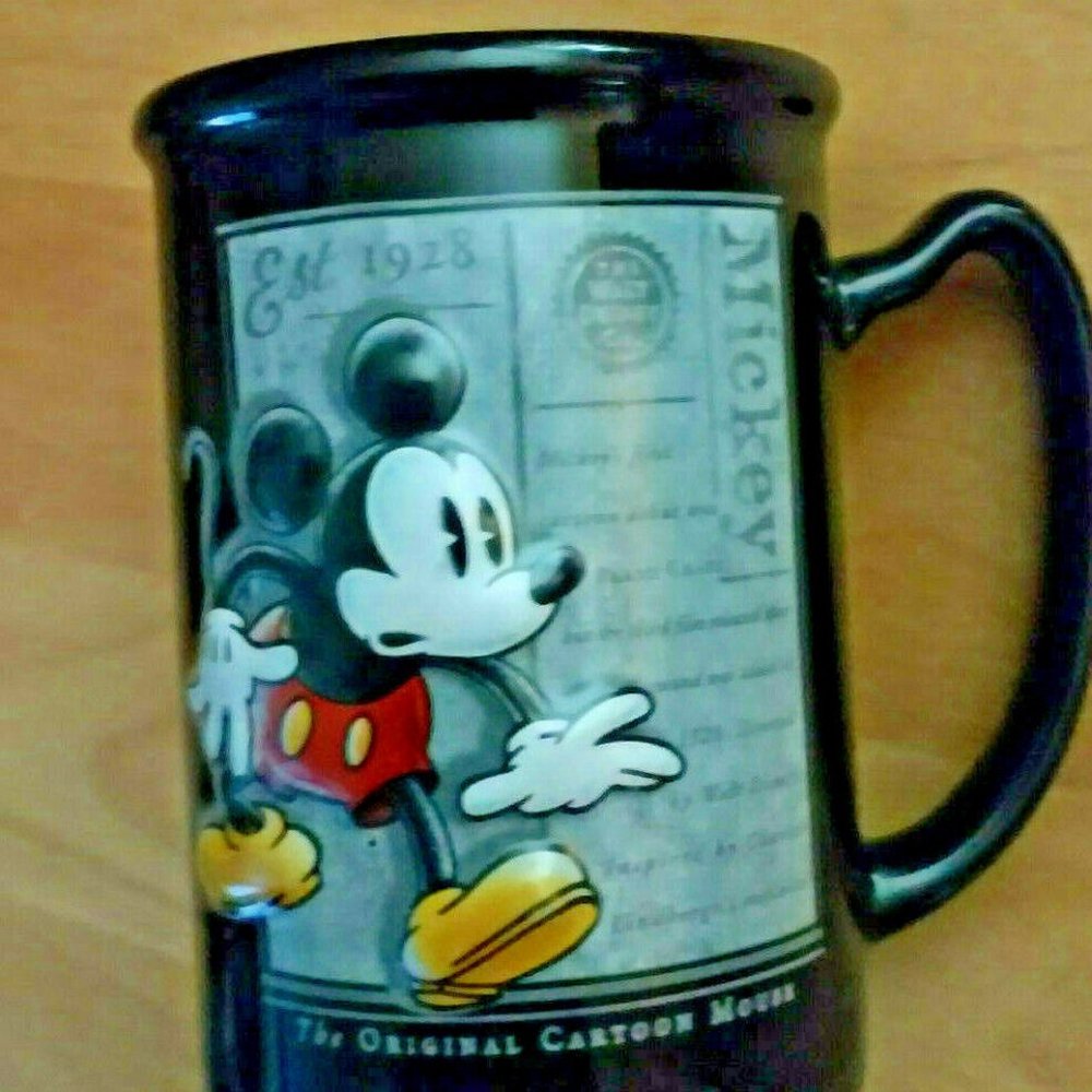 Mickey Mouse DIsney Cup Mug Dark Blue Ceramic